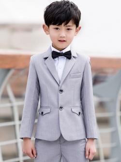 Pre-order ชุดสูทเด็กชาย สีเทาอ่อน เข้ารูปน่ารัก