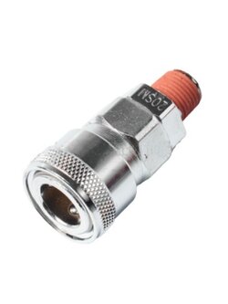 ข้อต่อลมตัวเมีย-นอก 1/4" ปั๊มลม โกโย SM-22(20SMA) Pn.K122-0010 ##