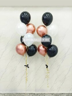 ลูกโป่ง วันเกิด ช่อลูกโป่ง ช่อ 7 ลูก 2 ช่อ พร้อมตกแต่ง สามารถเปลี่ยนสีลูกโป่งได้