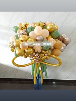 สั่ง Flower Balloon Jumbo Bouquet ช่อ 30 ดอก ดอกไม้ใหญ่ 10 ดอก พร้อม ดอกทิวลิป 10 ดอก,ดอกเดซี่ 10 ดอก พร้อมตกแต่ง สามารถเปลี่ยนสีลูกโป่งได้