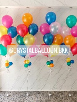 ลูกโป่ง แสดงความยินดี ช่อลูกโป่ง ช่อ 7 ลูก 2 ช่อ พร้อม ช่อลูกโป่ง ช่อ 9 ลูก 2 ช่อ พร้อมตกเเต่ง สามารถเปลี่ยนสีลูกโป่งได้