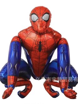 ลูกโป่ง Air walker Spider Man 4D ขนาด 65x65 ซม. สุดฮิต พร้อมตกแต่ง
