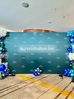 Organic Backdrop (ราคาไม่รวมฉาก) ลูกโป่งออแกรนิค 6 เมตร พร้อม ช่อลูกโป่ง 10 ลูก 1 ช่อ พร้อมตกแต่ง สามารถเปลี่ยนสีลูกโป่ง/เปลี่ยนสี-ม่านฟอยล์/เปลี่ยนฟอยล์ตกแต่งได้