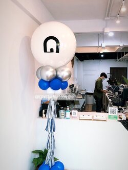 เสาลูกโป่ง เปิดร้าน-เปิดตัวสินค้า Bubble ขนาด 36" พร้อมตกแต่ง สามารถเปลี่ยนสีลูกโป่ง/เปลี่ยนข้อความได้