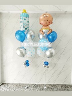 ลูกโป่ง Welcome Baby ช่อลูกโป่งฟอยล์ขวดนม ช่อ 7 ลูก 1 ช่อ พร้อม ช่อลูกโป่งฟอยล์เด็ก ช่อ 7 ลูก 1 ช่อ พร้อมตกแต่ง สามารถเปลี่ยนสีลูกโป่ง/เปลี่ยนฟอยล์ตกแต่งได้