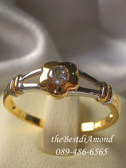 BR069+++แหวนดอกไม้ฝังหุ้ม+++แหวนน่ารักๆอีกวง แบบเก๋ไก๋ ชุบเป็นงาน 2 กษัตริย์ งานเรียบร้อย สำหรับสาวๆที่ไม่ค่อยชอบเพชรเยอะ แต่แบบเก๋มากเลยนะคะ