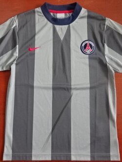 เสื้อที-เชิ๊ต (เสื้อยืดคอกลม) ฟุตบอล ทีมสโมสรปารีส แซงต์ แชร์กแมง ชุดที่ระลึก 2007 ใหม่ L-Size / PARIS SAINT GERMAIN Football T-Shirt Souvenir Kit 2007 Jersey NEW L-Size