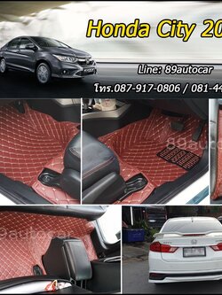 พรมหกดีปูพื้นรถ honda city 2014-2019 เข้ารูป