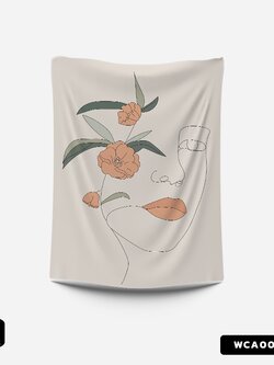 ผ้าติดผนัง ผ้าแขวนผนัง ผ้าตกแต่ง Her Cordia's WCA00003 #SOdAhome #SOdAPrintinG #WallCloth