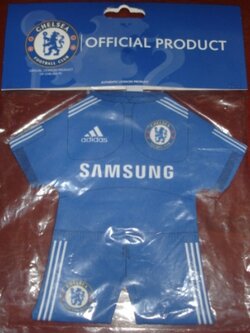 มินิคิต ชุดเสื้อติดกระจก ฟุตบอล สโมสรเชลซี - THE DOUBLE SEASON HOME KIT 2009/10 ใหม่ / CHELSEA Football Club Mini Kit - THE DOUBLE SEASON HOME KIT 2009/10 NEW