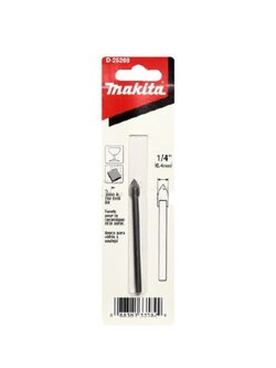 ดอกเจาะกระเบื้อง, ดอกเจาะกระจก Makita รุ่น D-25208 1/4"(แท้) ##