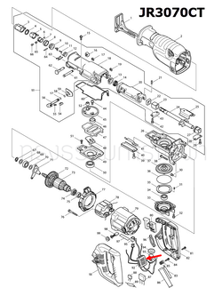 CONTROLLER เลื่อยชักไฟฟ้า Makita มากีต้า JR3070CT Pn.631651-4 (แท้) ##