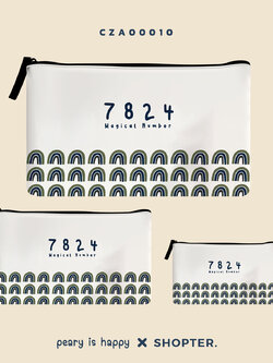 เซ็ทกระเป๋าเคสคอม Magical Number 7824 CZA00010 #minimalstylebyPEARY