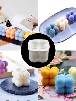 พิมพ์ซิลิโคน บอลสี่เหลี่ยม ลูกบาศก์ 3D