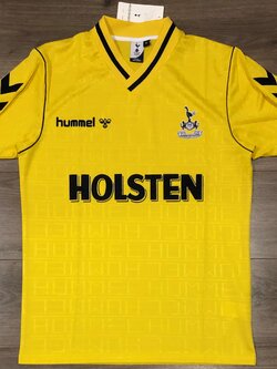 เสื้อฟุตบอล ทีมสโมสรท็อตแน่ม ฮ็อทสเปอร์ ชุดเยือน เรโทร 1988/89 ใหม่ M-Size / TOTTENHAM HOTSPUR Football Shirt Retro Away Kit 1988/89 Jersey NEW M-Size