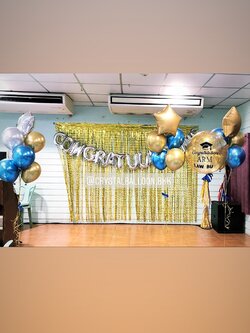 ลูกโป่ง แสดงความยินดี,รับปริญญา ชุดใหญ่ ไฟ กระพริบ Bubble ขนาด 36" พร้อม ตัวอักษร,ช่อลูกโป่ง,ฟอยล์ดาว,ม่านฟอยล์ พร้อมตกเเต่ง สามารถเปลี่ยนสีลูกโป่ง,ตัวอักษรได้