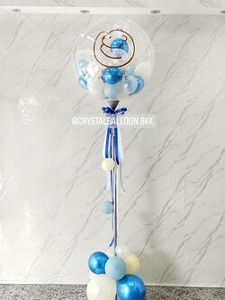 เสาลูกโป่ง Grand Opening Bubble ขนาด 36" พร้อม ลูกโป่ง 6" ด้านใน พร้อมตกเเต่ง สามารถเปลี่ยนสีลูกโป่ง/เปลี่ยนข้อความได้
