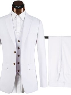 Pre-order ชุดสูทชาย รุ่น 2 กระดุม สีขาว