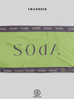 ผ้าเช็ดตัว พิมพ์ลาย SOdA BETTER รหัส TWA00018 #SOdAtowel #SodAhome #ผ้าขนหนู #ผ้าเช็ดตัว #towel