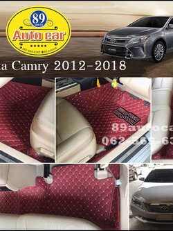 พรมรถยนต์ Toyota Camry 2012-2018 เข้ารูป
