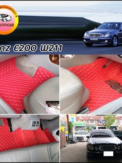 พรมปูพื้นรถยนต์ Benz E200 W211 เข้ารูป เต็มคัน