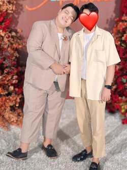 พร้อมเช่า ชุดสูทชาย คลาสิก สูทตัด ไม่มีเสื้อกั๊ก (พลัสไซส์)