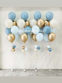 ลูกโป่ง วันเกิด ช่อลูกโป่ง ช่อ 7 ลูก 4 ช่อ พร้อมตกแต่ง สามารถเปลี่ยนสีลูกโป่ง/เปลี่ยนข้อความ/เปลี่ยนขนาดได้