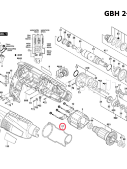 โครงซีลยาง สว่านโรตารี่ Bosch บอช GBH 2-18 RE [#17] (แท้)##