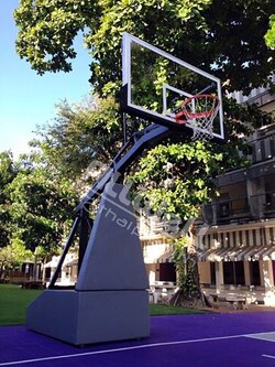 Pro 155 แป้นบาสเกตบอลมีล้อเลื่อน