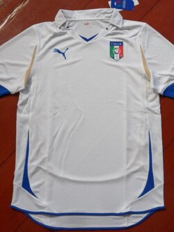 เสื้อฟุตบอล ทีมชาติอิตาลี Player Version ชุดเยือน ชุดลุยศึกฟุตบอลโลก 2010 ใหม่ M-Size / ITALY Football Shirt Player Version Away Kit World Cup 2010 Jersey NEW M-Size