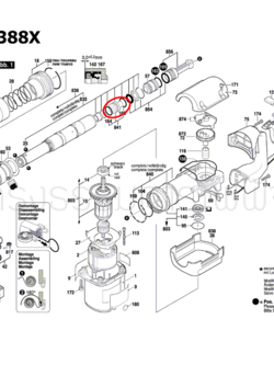 ลูกค้อน สว่านโรตารี่ Bosch บอช GSH388, GSH388X [#841] Pn.1617000452 (แท้-สั่ง)