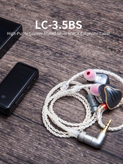 ขาย FiiO LC-3.5BS สายทองแดงชุบเงินถักแบบ High-Purity ขั้ว MMCX
