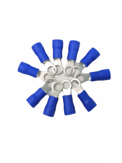 หางปลากลม มีปลอกหุ้ม RV 2-4 (ห่อ=10ตัว)