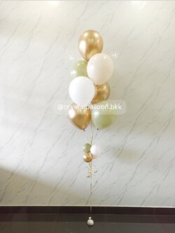 ลูกโป่ง วันเกิด ช่อลูกโป่ง ช่อ 7 ลูก 1 ช่อ พร้อมตกแต่ง สามารถเปลี่ยนสีลูกโป่งได้