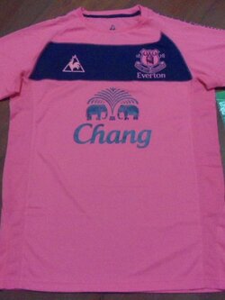 เสื้อฟุตบอล ทีมสโมสรเอฟเวอร์ตัน ชุดเยือน 2010/11 ใหม่ L-Size / EVERTON Football Shirt Away Kit 2010/11 Jersey NEW L-Size