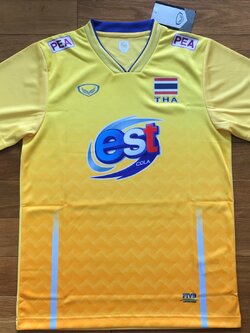 เสื้อวอลเลย์บอล ทีมชาติไทย ชุดที่ 3 ชุดลุยศึก FIVB เนชั่นส์ ลีก 2019 (เสื้อผู้ชาย) ใหม่ L-Size / THAILAND Volleyball Shirt Third Kit FIVB Nations League 2019 (Male) Jersey NEW L-Size