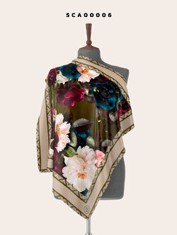 ผ้าพันคอพิมพ์ลาย Raspberry Collection รหัส SCA00006-SCA00007 #SOdAPrintinG