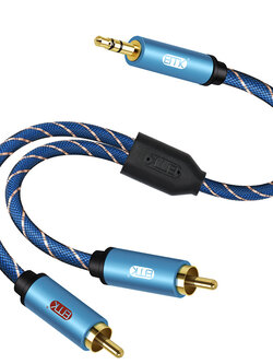 ขาย ERTK RCA TO AUX สายแปลง RCA 2 หัวเป็น AUX 3.5mm