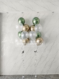 ลูกโป่งเซอร์ไพรส์, ลูกโป่งช่อ 7 ลูก 2 ช่อ, พร้อมตกแต่ง สามารถเปลี่ยนสีลูกโป่ง/เปลี่ยนข้อความได้