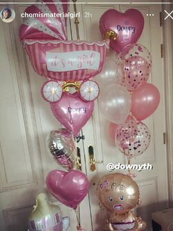 ลูกโป่ง Welcome Baby Girl พร้อม ช่อลูกโป่งฟอยล์หัวใจ 18" 1 ช่อ,ช่อลูกโป่งฟอยล์รถเข็ญใหญ่ 1 ช่อ พร้อมตกแต่ง ฟอยล์เด็ก ตั้งฐาน 1 ชิ้น,ฟอยล์ขวดนม ตั้งฐาน 1 ชิ้น สามารถเปลี่ยนสีลูกโป่ง/เปลี่ยนข้อความ/เปลี่ยนสี-ฟอยล์ตกแต่งได้