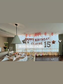 ลูกโป่ง วันเกิดเด็ก ฟอยล์ตัวอักษร Happy Birthday 1 ชิ้น พร้อม ฟอยล์ตัวอักษร 6 ชิ้น,ลูกโป่งลอยฝ้า 30 ลูก,ลูกโป่งโปรยพื้น 10 ลูก,ฟอยล์หัวใจ 18" 4 ชิ้น,ฟอยล์ดาว 24" 2 ชิ้น,ฟอยล์ตัวเลข 40" 2 ชิ้น พร้อมตกแต่ง สามารถเปลี่ยนสีลูกโป่งได้