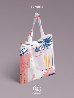 กระเป๋าผ้าแคนวาส พิมพ์ลาย Beach Summer TBA0014 #SOdABag #SOdAPrintinG #กระเป๋า #กระเป๋าผ้า