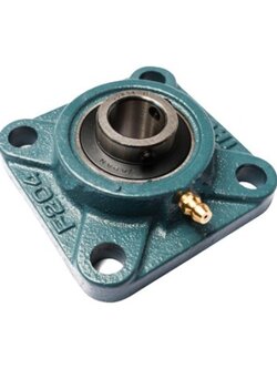 ตลับลูกปืนตุ๊กตา ทรงสี่เหลื่ยม รูเพลา 1/2 นิ้ว (4หุน) ASAHI อาซาฮี รุ่น UCF204-12 Pn.A211-0110 (แท้) ##