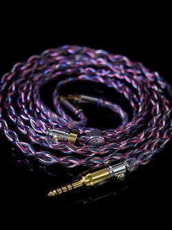 ขาย Hakugei Soul สายอัพเกรดหูฟังถักผสม Silver, Blue, Red, Black แบบ Litz