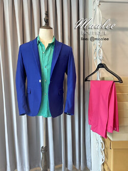 พร้อมเช่า ชุดสูทชาย แฟชั่น Set คละสี