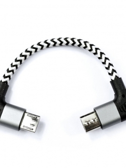 ขาย DD MM03 สายถัก Micro USB to Micro USB หุ้มฉนวน fibrous net สายยาว 7 CM