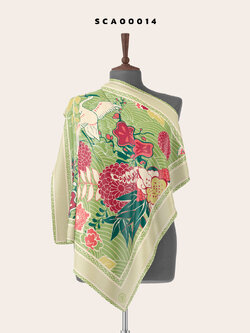 ผ้าพันคอพิมพ์ลาย SOdA Natural รหัส SCA00014 #SOdAPrintinG