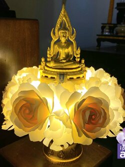 พานเรืองแสง | พานขันหมาก | พานวางของบูชา | พานLED ขนาด 30 เซนติเมตร