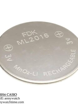 ถ่าน ML2016 CASIO