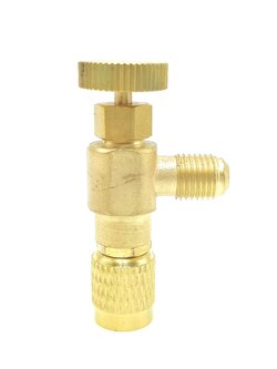 หัวแปลงน้ำยาแอร์ R22 ออก R22(ทองเหลืองแท้)